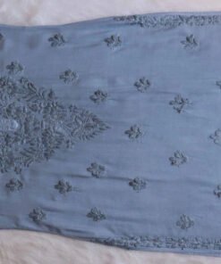 Aayat Grey Rayon Kurta Pant set - Image 5