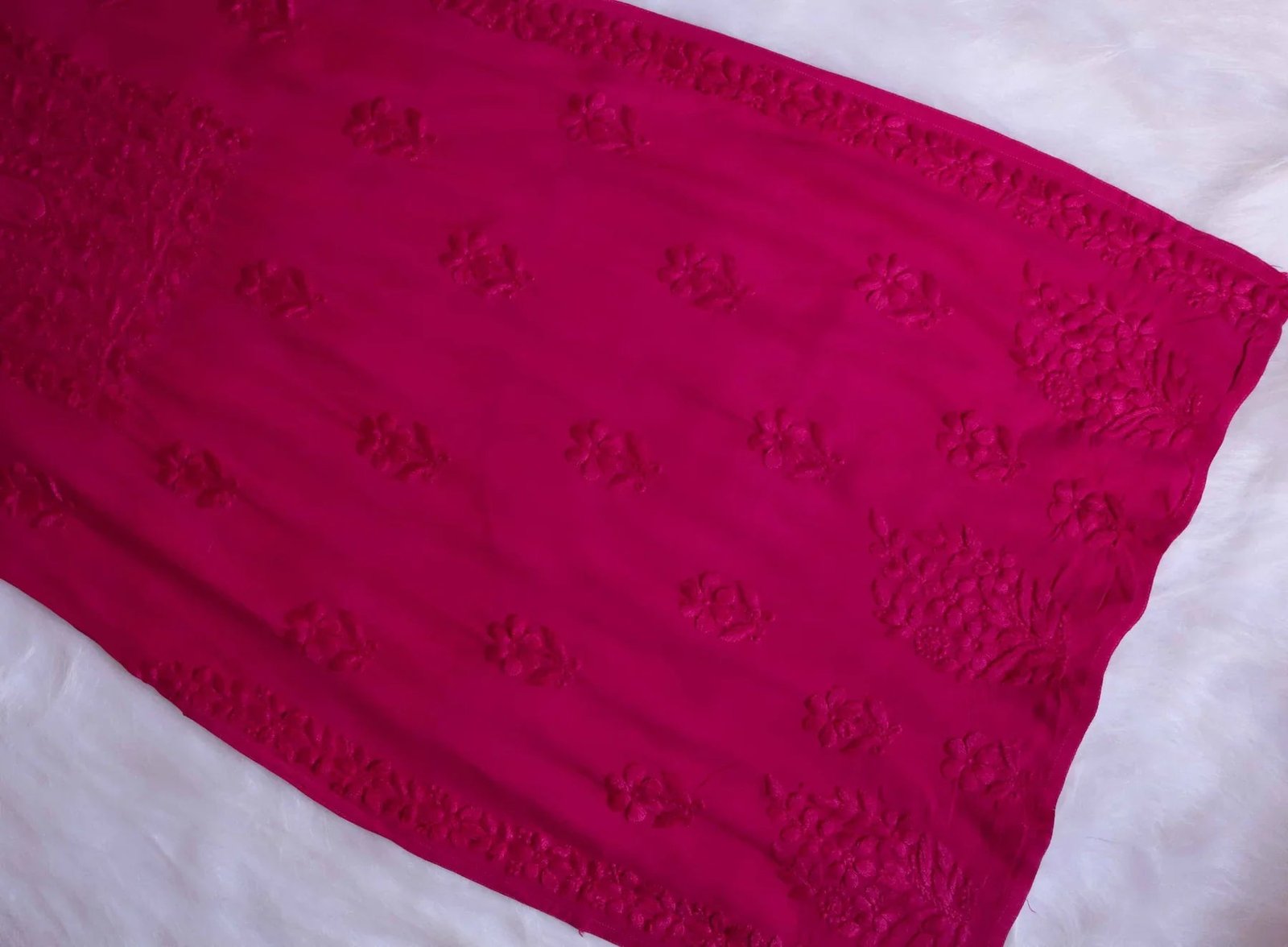 Aayat Deep Pink Rayon Kurta Pant set - Image 9