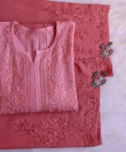 Aayat Rose Brown Rayon Kurta Pant set