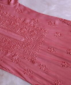 Aayat Rose Brown Rayon Kurta Pant set - Image 3
