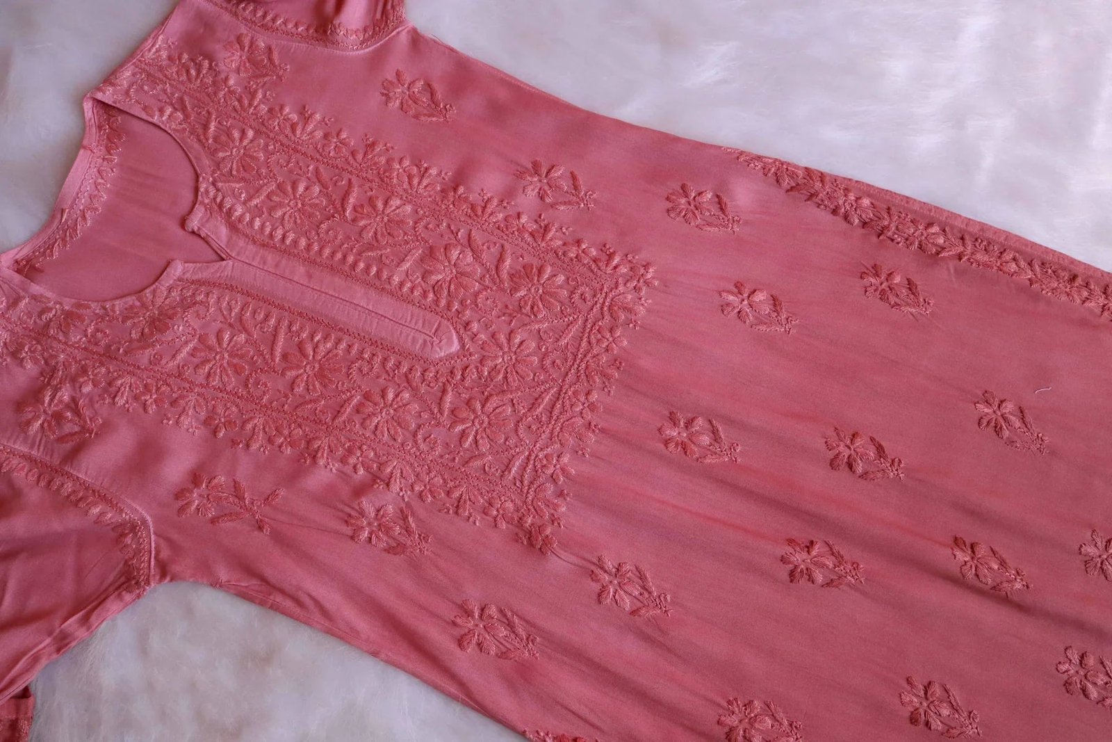Aayat Rose Brown Rayon Kurta Pant set - Image 3
