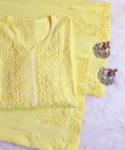 Aayat Pastel Yellow Rayon Kurta Pant set