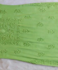 Aayat Lime Green Rayon Kurta Pant set - Image 6