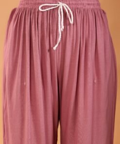 Maryam Chikankari Rayon Co-ord Set (Nude Coral) - Image 7