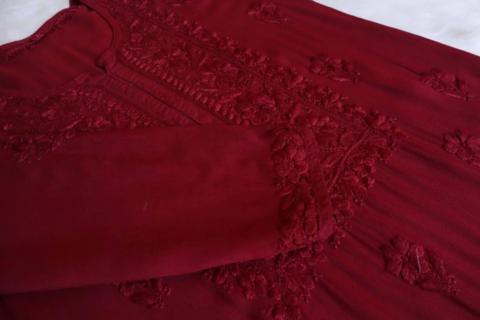 Aayat Maroon Rayon Kurta Pant set - Image 2