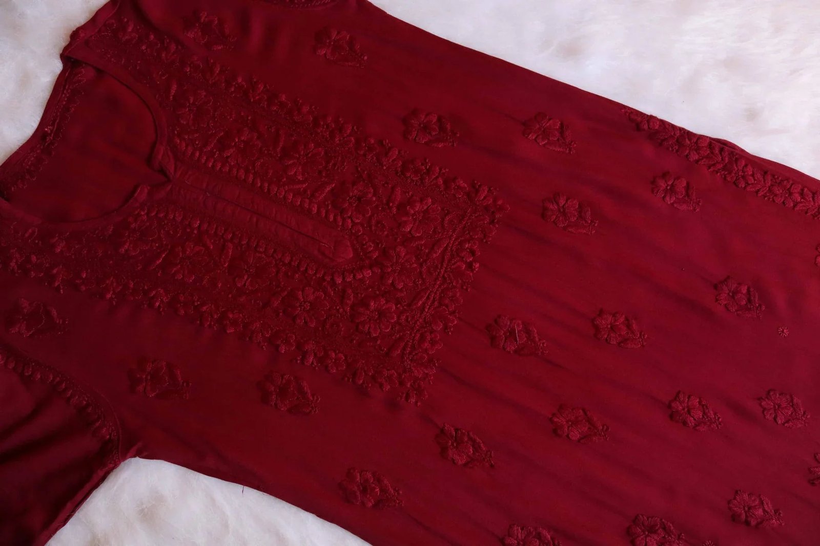 Aayat Maroon Rayon Kurta Pant set - Image 3