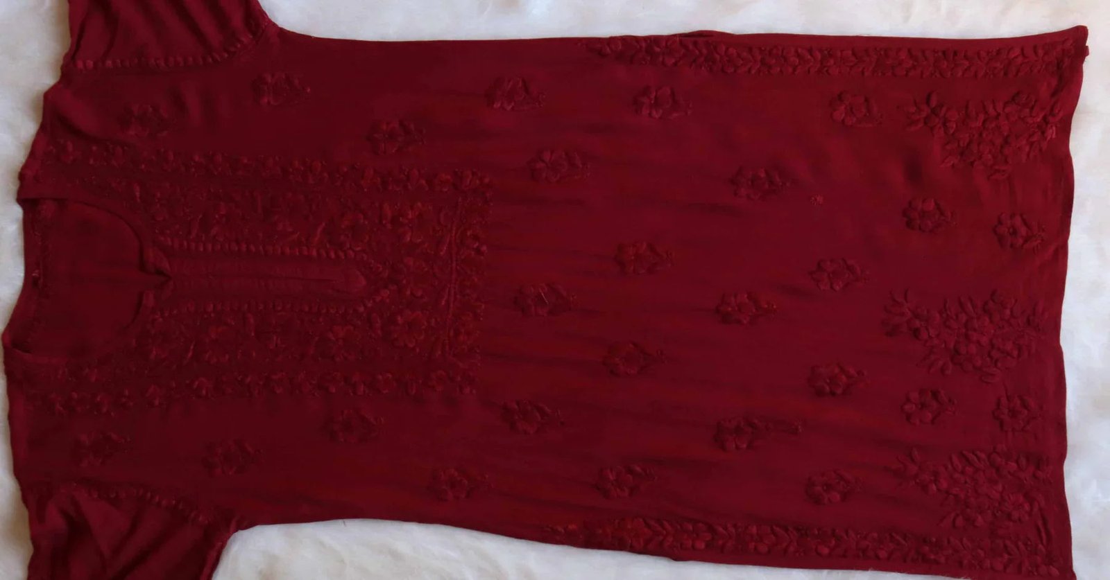 Aayat Maroon Rayon Kurta Pant set - Image 4