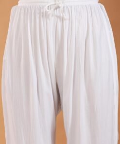 Maryam Chikankari Rayon Co-ord Set (White) - Image 6