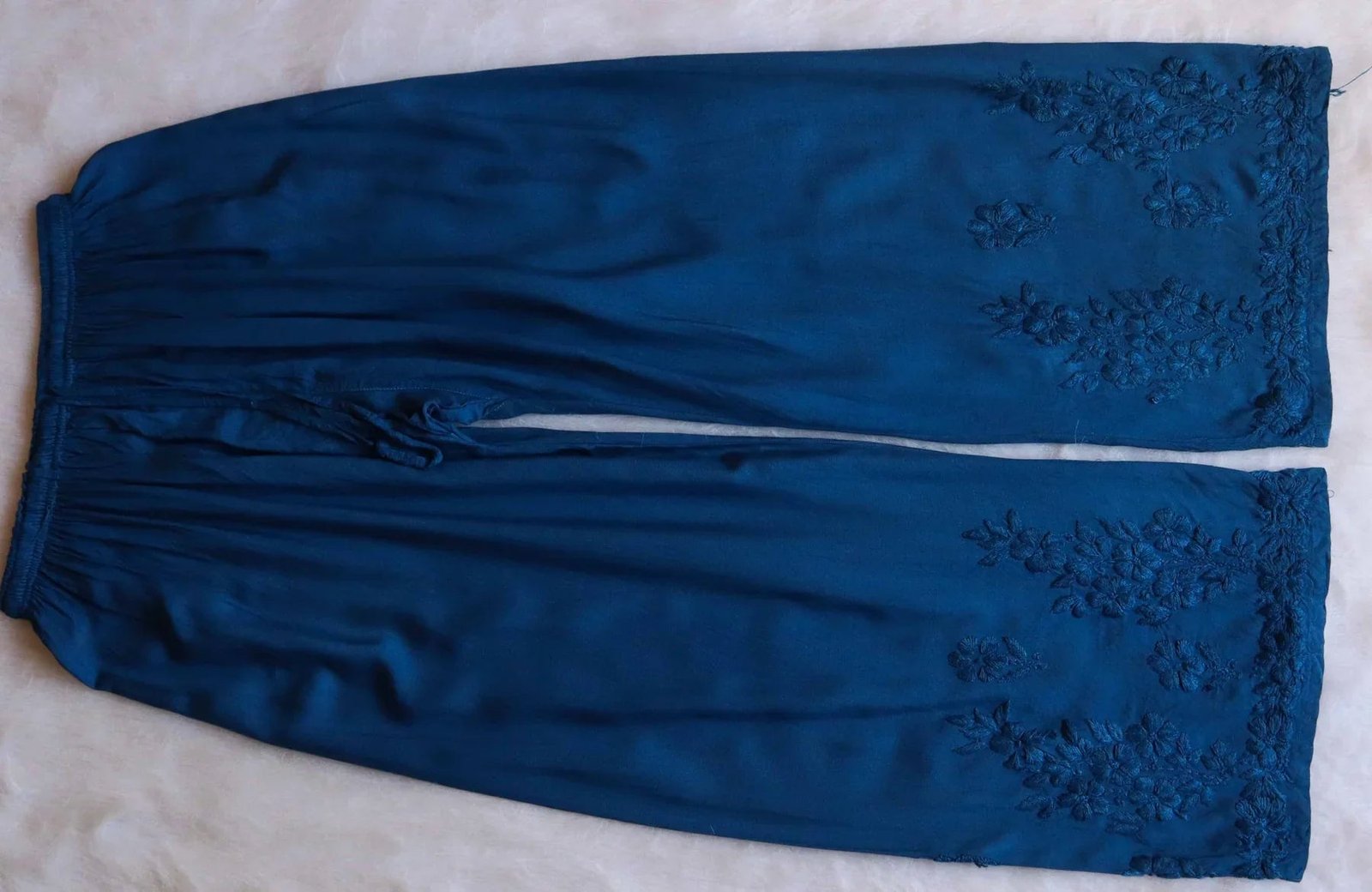 Aayat Royal Blue Rayon Kurta Pant set - Image 4