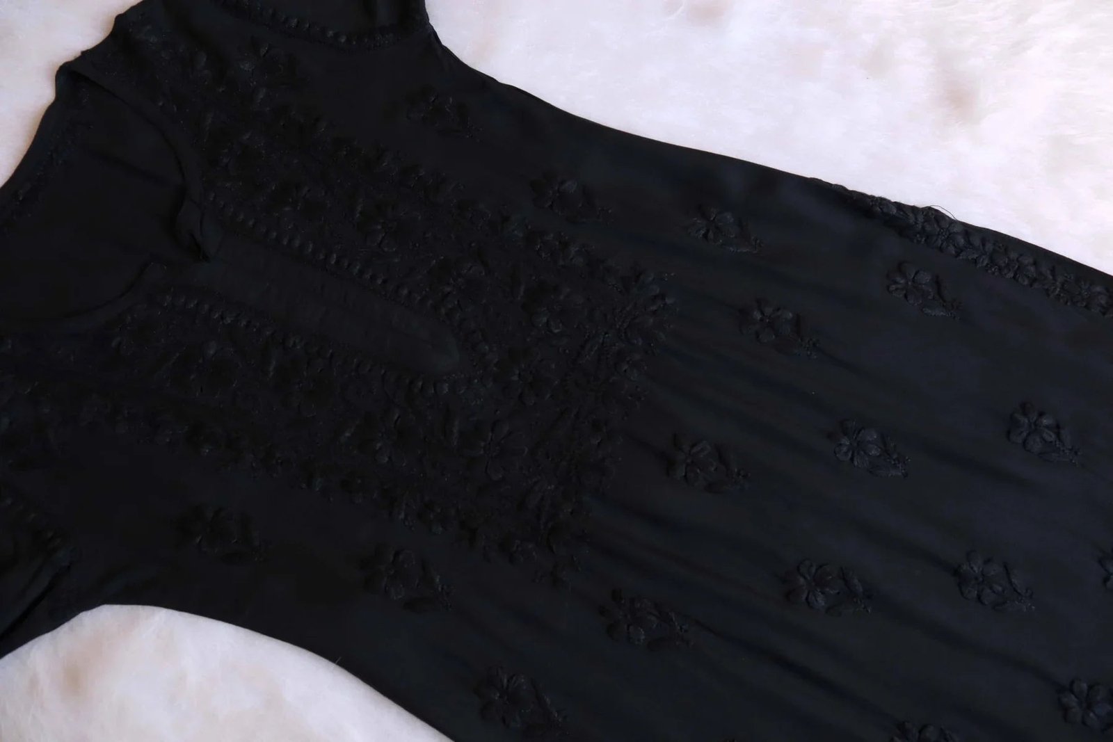 Aayat Black Rayon Kurta Pant set - Image 2