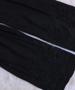 Aayat Black Rayon Kurta Pant set - Image 9