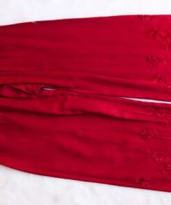 Aayat Red Rayon Kurta Pant set - Image 4